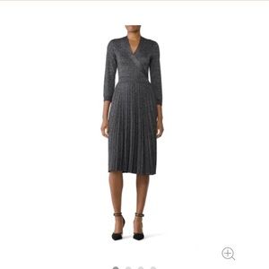 Kate Spade Metalic Wrap Sweater Dress size S